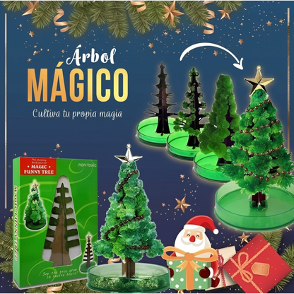 ARBOL DE NAVIDAD MAGICO DE CRISTALIZACION 14CM