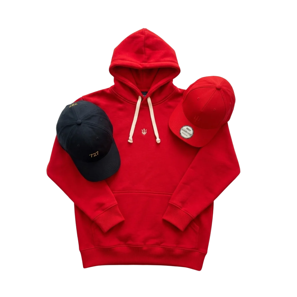 SET URBANO CHOMPA ROJA - GORRA ROJA - GORRA NEGRA 727