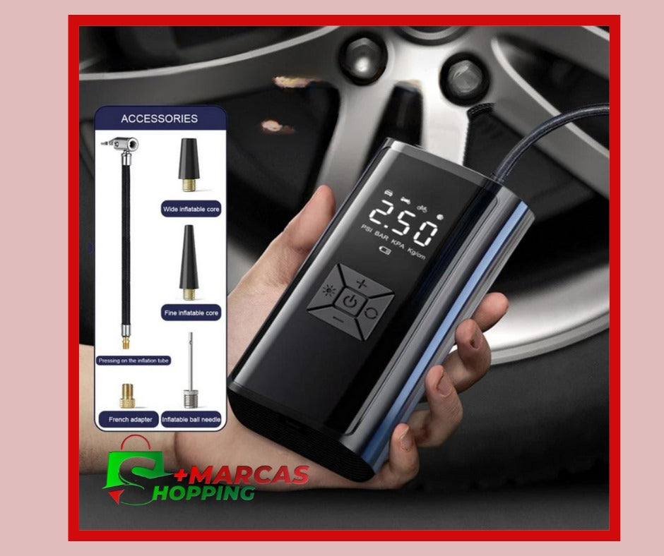 COMPRESOR DE AIRE PORTÁTIL RECARGABLE