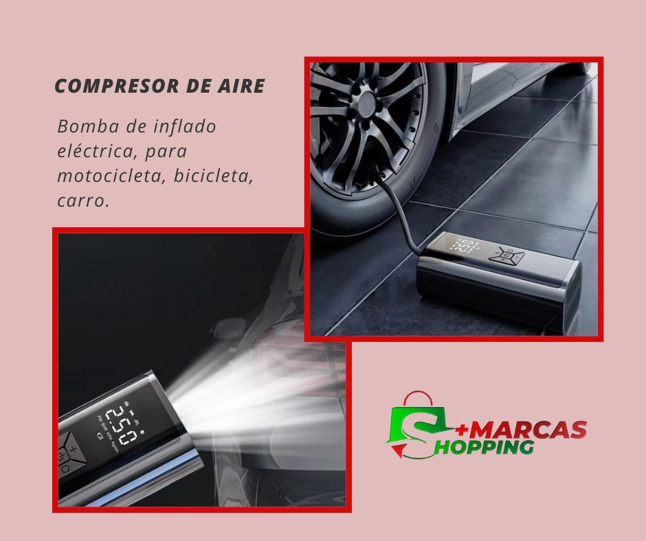 COMPRESOR DE AIRE PORTÁTIL RECARGABLE