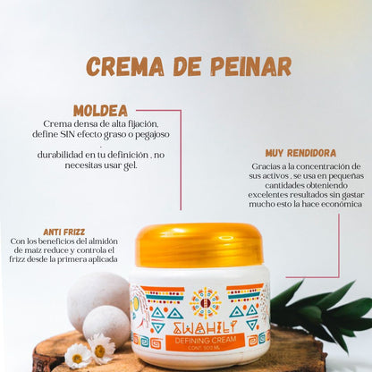 KIT PROFESIONAL CABELLOS AFRO O RIZADOS - SWAHILY