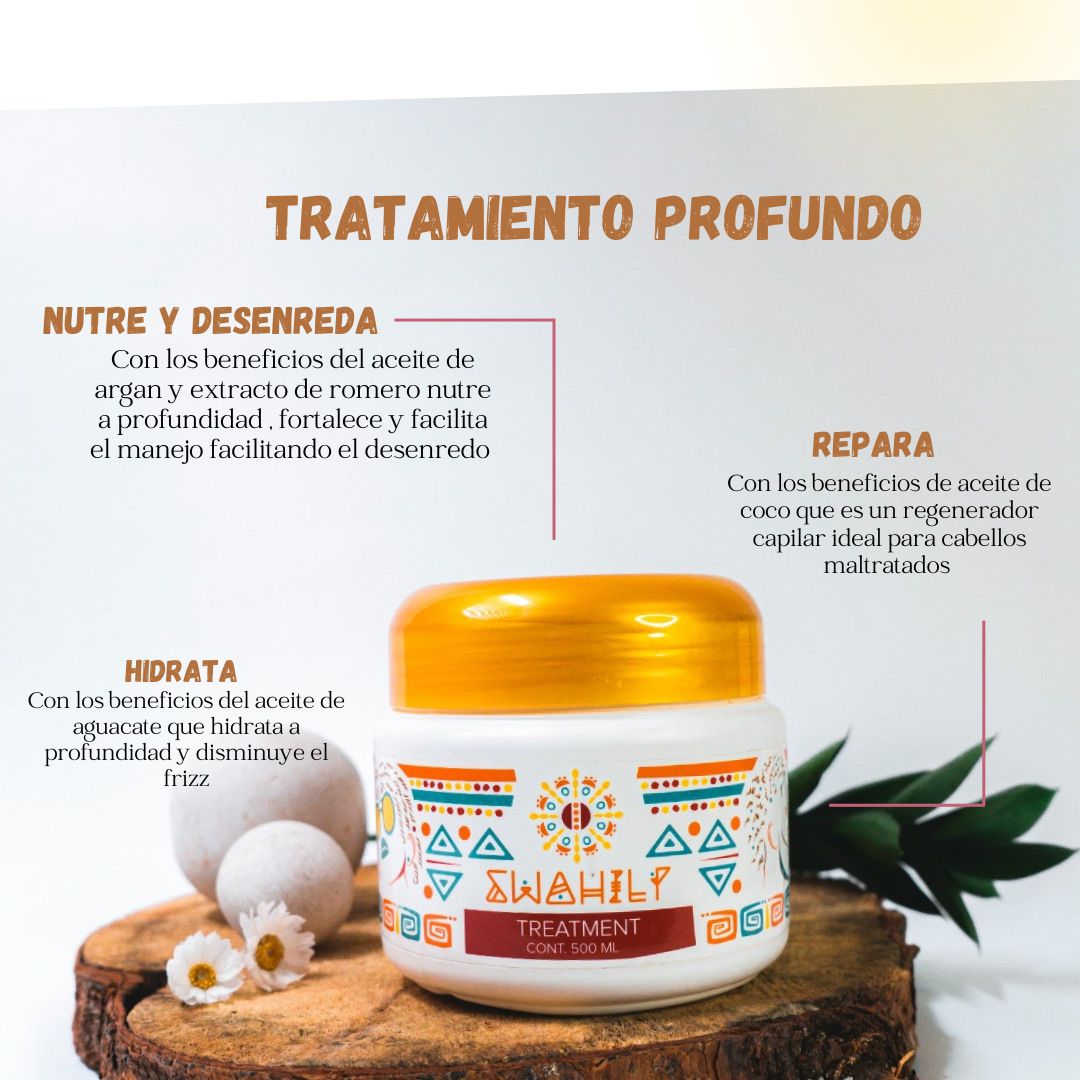 KIT PROFESIONAL CABELLOS AFRO O RIZADOS - SWAHILY