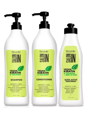 KIT VEGAN KERATIN + CEPILLO ENKOR